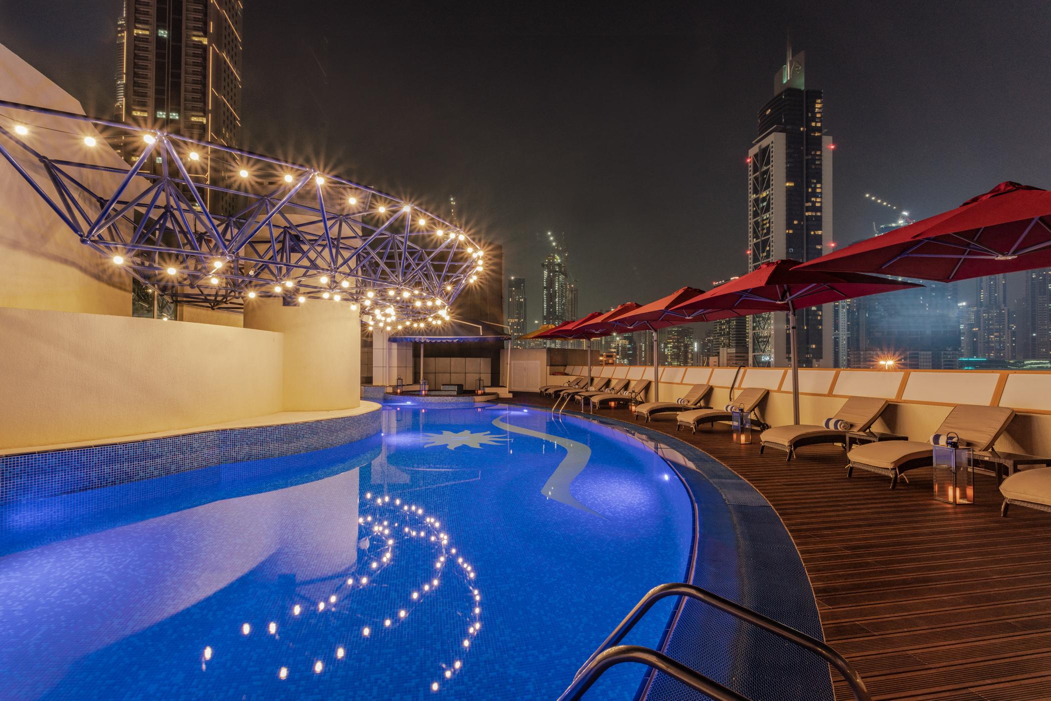 Leva Hotel Mazaya Centre Dubai Exteriör bild
